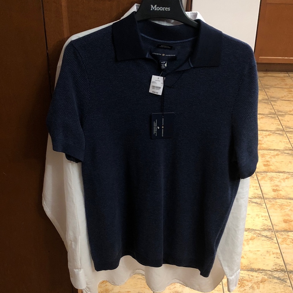 Joseph Abboud Dark Blue Polo Shirt